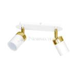 Lampa sufitowa listwa natynkowa JOKER WHITE/GOLD 2xGU10 MLP6129 Milagro 2x GU10 24cm Spot oprawa oświetleniowa nowoczesna ścienna Industrialna Loft nawierzchniowa metal biały biała złoty biało złota w sklepie internetowym Normatech