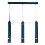 Lampa sufitowa wisząca natynkowa JOKER NAVY BLUE/GOLD 3xGU10 MLP7726 Milagro 3x GU10 60cm Spot oprawa oświetleniowa nowoczesna Industrialna Loft nawierzchniowa metal zwis granatowy granatowa złoty w sklepie internetowym Normatech