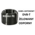 Kabel przewód antenowy DVB-T RG-6 Cu ŻELOWANY 1mb zewnętrzny w sklepie internetowym Agro-lan.eu 