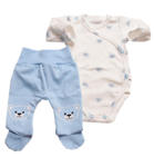 Komplet body dla noworodka i półśpioszki Teddy niebieski w sklepie internetowym SzipSzop.pl