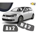 Zasłonki / roletki / osłony przeciwsłoneczne dedykowane do VW Volkswagen Golf VI 6 (2008-2012) w sklepie internetowym Autozaslonki.com