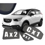 Zasłonki / roletki / osłony przeciwsłoneczne dedykowane do OPEL CROSSLAND X (2017-) w sklepie internetowym Autozaslonki.com