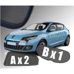 Zasłonki / roletki / osłony przeciwsłoneczne dedykowane do Renault Megane 3 III Hatchback 5DR 2008-2015 w sklepie internetowym Autozaslonki.com