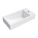 Corfu M+ umywalka nablatowa/wisząca prostokątna 25x50 cm biała CorfuBP w sklepie internetowym Carrea