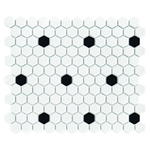 Mini Hexagon B&W Spot 26x30 mozaika dekoracyjna w sklepie internetowym Carrea