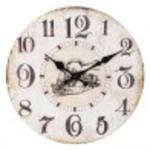 Zegar w Stylu Vintage z Lokomotywą A Clayre & Eef w sklepie internetowym Lawendowy Kredens