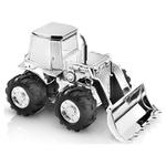 Skarbonka dla dziecka srebrna elegancka na prezent traktor | Rozmiar: 81x138x86 mm | SKU: ZV6299261 w sklepie internetowym PasazHandlowy.eu