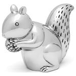 Skarbonka dla dziecka srebrna elegancka na prezent wiewiórka | Rozmiar: 120x65x100 mm | SKU: ZV6169061 w sklepie internetowym PasazHandlowy.eu