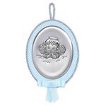 Medalion z pozytywką Aniołek ma chmurce | Rozmiar: 9x11 cm | Kolor: Niebieski | SKU: BC3600C w sklepie internetowym PasazHandlowy.eu