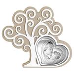 Obrazek srebrny Matka Boska z dzieciątkiem na panelu | Rozmiar: 17.3x15 cm | SKU: BC6587/2 w sklepie internetowym PasazHandlowy.eu