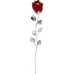 Duża posrebrzana czerwona róża wieczny kwiat grawer | Rozmiar: 33 cm | SKU: BG2058R w sklepie internetowym PasazHandlowy.eu