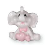 Figurka dla dzieci ceramiczna ze słonikiem | Rozmiar: 7.8x7x7.8 cm | Kolor: Różowy | SKU: F587R w sklepie internetowym PasazHandlowy.eu