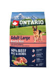 ONTARIO ADULT LARGE BEEF AND TURKEY KARMA HYPOALERGICZNA DLA PSÓW RAS DUŻYCH 2,25kg w sklepie internetowym Telekarma.pl