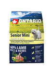 ONTARIO SENIOR MINI LAMB AND RICE KARMA HYPOALERGICZNA DLA PSÓW RAS MAŁYCH 2,25kg w sklepie internetowym Telekarma.pl