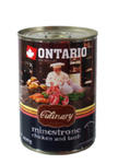 ONTARIO CULINARY MINESTRONE DLA PSA jagnięcina z kurczakiem, wieprzowiną i warzywami dostępne do wyczerpania zapasów 6x400 g w sklepie internetowym Telekarma.pl