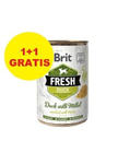 BRIT FRESH KACZKA I PROSO MOKRA KARMA DLA PSA 1+1 gratis w sklepie internetowym Telekarma.pl