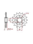 Zębatka napędowa SUNSTAR 3D4 [17 zębów] w sklepie internetowym Defender.net.pl