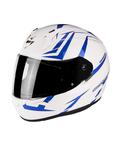 Kask integralny Scorpion EXO-390 HAWK - WHITE/BLUE w sklepie internetowym Defender.net.pl