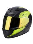 Kask Scorpion EXO-710 AIR MUGELLO - MATT BLACK/NEON YELLOW/SILVER w sklepie internetowym Defender.net.pl