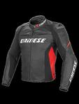 Kurtka skórzana Dainese G. RACING D1 PELLE - black/black/red w sklepie internetowym Defender.net.pl