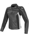 Kurtka skórzana Dainese G. RACING D1 PELLE LADY - BLACK/WHITE/ANTHRACITE w sklepie internetowym Defender.net.pl