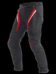 Spodnie motocyklowe Dainese - DRAKE SUPER AIR TEX - BLACK/RED/WHITE w sklepie internetowym Defender.net.pl