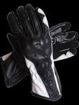 Damskie rękawice motocyklowe SECA SHEEVA II - Black/white w sklepie internetowym Defender.net.pl