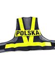 BIKETEC SAFE VEST KAMIZELKA SIATKOWA Z PASAMI ODBLASKOWYMI ZAPINANA NA RZEPY NA PLECACH NAPIS POLSKA ODPINANY w sklepie internetowym Defender.net.pl