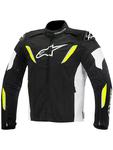 Motocyklowa Kurtka tekstylna Alpinestars T-GP R - czarny/biały/żółty fluo w sklepie internetowym Defender.net.pl