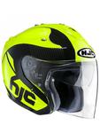 Kask otwarty HJC FG-JET ACADIA - BLACK/FLUO YELLOW w sklepie internetowym Defender.net.pl