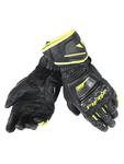 Skórzane Rękawice Dainese DRUID D1 LONG - black/black/fluo-yellow w sklepie internetowym Defender.net.pl