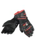 Skórzane Rękawice Dainese DRUID D1 LONG - black/black/fluo-red w sklepie internetowym Defender.net.pl