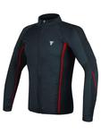 Koszulka termoaktywna Dainese D-CORE NO-WIND THERMO TEE - black/red w sklepie internetowym Defender.net.pl