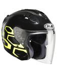 Kask otwarty HJC FG-JET DUKAS - Black/yellow w sklepie internetowym Defender.net.pl