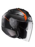 Kask otwarty HJC IS-33 II NIRO - BLACK/ORANGE w sklepie internetowym Defender.net.pl