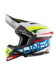 Kask motocross O'neal Seria 8 AGGRESSOR - WHITE/BLUE w sklepie internetowym Defender.net.pl