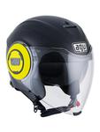 Kask AGV FLUID MONO MATT BLACK/ YELLOW - 006 w sklepie internetowym Defender.net.pl