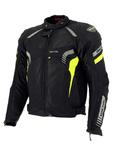 Tekstylna kurtka motocyklowa RICHA AIRFORCE - BLACK/FLUO YELLOW w sklepie internetowym Defender.net.pl