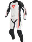 Kombinezon dwuczęściowy Dainese ASSEN 2 PCS SUIT - White/ Black/ Fluo-Red w sklepie internetowym Defender.net.pl