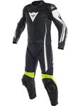 Kombinezon dwuczęściowy Dainese ASSEN 2 PCS SUIT - Black/ White/ Fluo-Yellow w sklepie internetowym Defender.net.pl