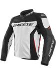 Kurtka skórzana Dainese RACING 3 - White/ Black/ Red w sklepie internetowym Defender.net.pl