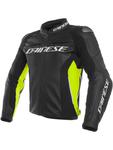 Kurtka skórzana Dainese RACING 3 - Black/ Black/ Fluo-Yellow w sklepie internetowym Defender.net.pl