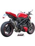 Tłumik owalny z rurą łączącą Y 2-1 Slip-On SC-Project do Ducati STREETFIGHTER 848 [11-15] / 1100 / S [09-13] w sklepie internetowym Defender.net.pl