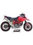 Pełny układ wydechowy 2-1 z Tłumikiem owalnym SC-Project do Ducati HYPERMOTARD 1100 EVO / SP [07-12] w sklepie internetowym Defender.net.pl