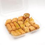 Mieszanka świeżych ciasteczek z orzechami i miodem, baklawa (Baklava), 500 g w sklepie internetowym Arabskie.pl