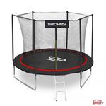 Trampolina Spokey Jumper czerwona 252 CM w sklepie internetowym ElenSPORT.pl - Internetowy Sklep Sportowy