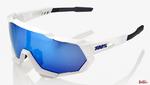 Okulary Rowerowe 100% Speedtrap Matte White - Hiper Blue Multilayer Mirror Lens w sklepie internetowym ElenSPORT.pl - Internetowy Sklep Sportowy