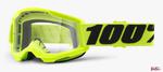 Gogle Rowerowe 100% Strata 2 Junior Fluo Yellow (Szyba Przezroczysta Anti-Fog, Lt 88%-92%) w sklepie internetowym ElenSPORT.pl - Internetowy Sklep Sportowy