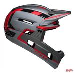 Kask Rowerowy Full Face Bell Super Air R Mips Spherical Matte Gray Red w sklepie internetowym ElenSPORT.pl - Internetowy Sklep Sportowy