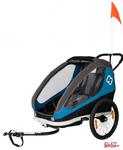 Przyczepka Rowerowa dla Dziecka Hamax Traveller Twin Blue Niebieska w sklepie internetowym ElenSPORT.pl - Internetowy Sklep Sportowy